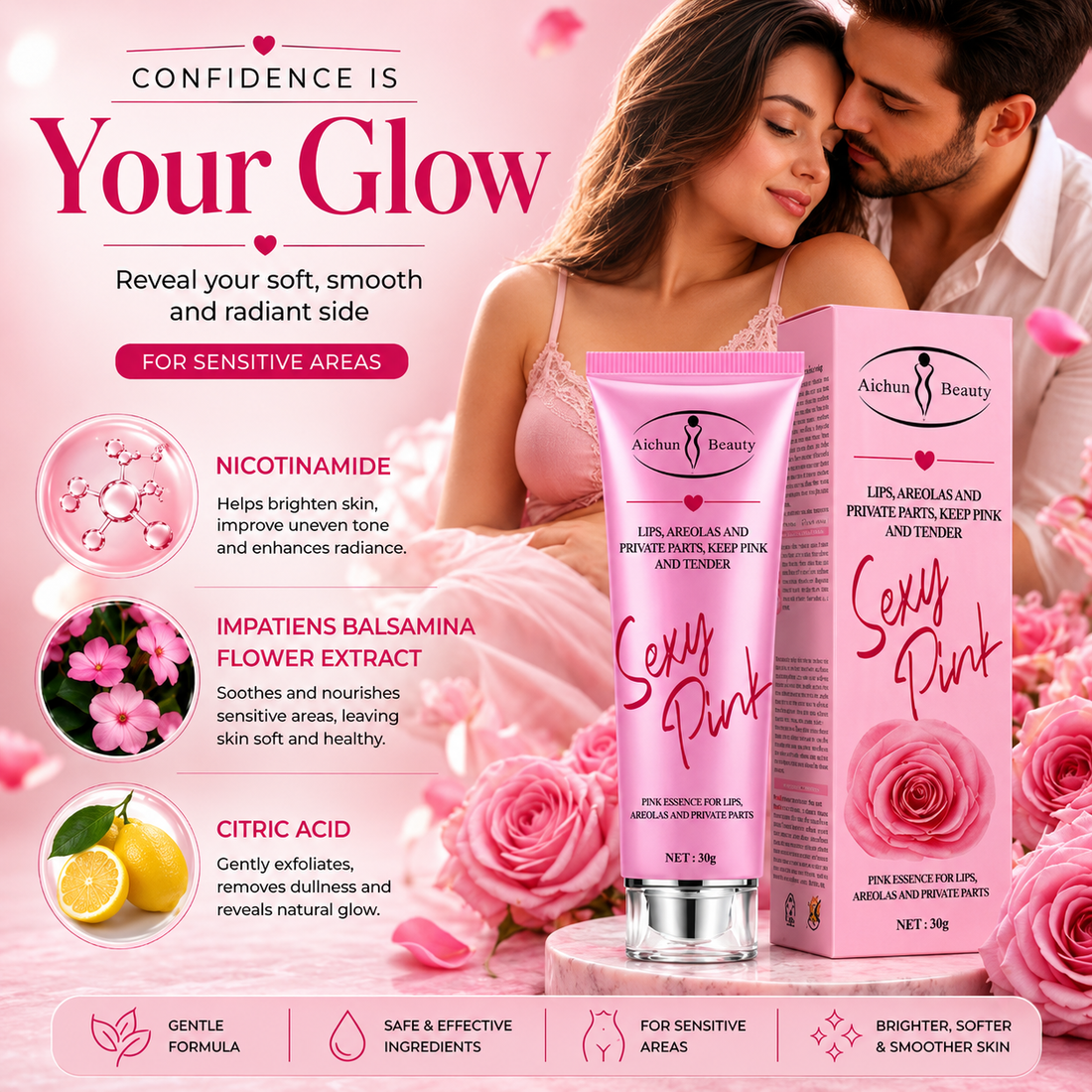 Aichun Beauty Sexy Pink Essence Cream